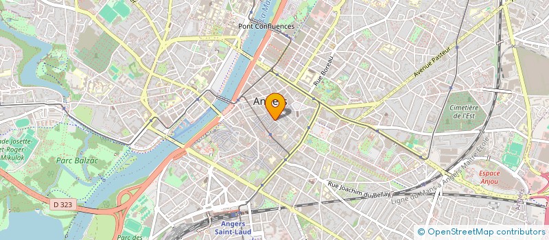 localisation de l'entreprise QUALITE CREATIVE à ANGERS