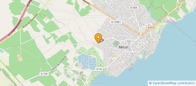 localisation de l'entreprise QUALITE DE SERVICE INFORMATIQUE EN LANGUEDOC ROUSSILLON à MEZE