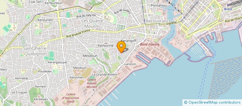 localisation de l'entreprise QUALITE ESP ARCHI TRAV OEUVRE C PETTON à BREST