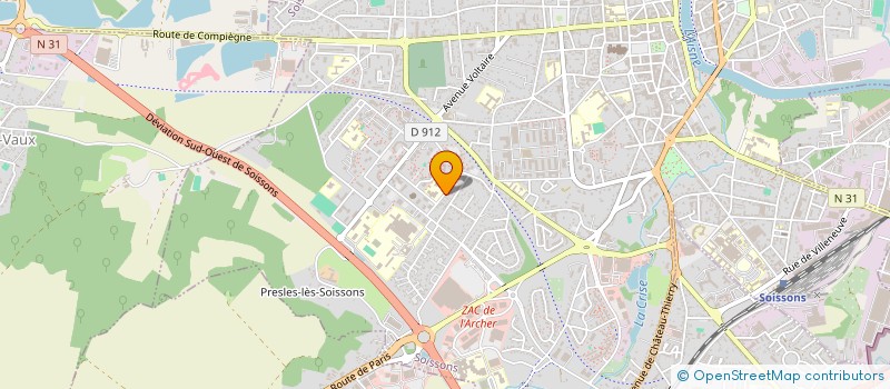 localisation de l'entreprise QUALITE ET PATRIMOINE à SOISSONS