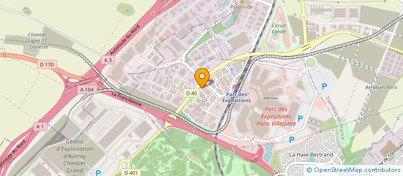 localisation de l'entreprise QUALITE FCS à VILLEPINTE