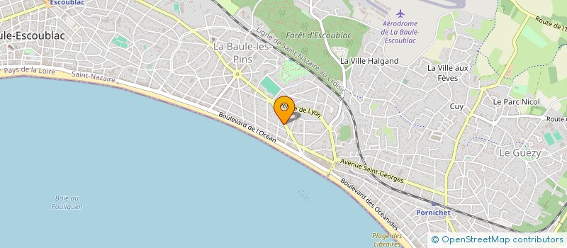 localisation de l'entreprise QUALITE IMMOBILIER  LA BAULE-ESCOUBLAC