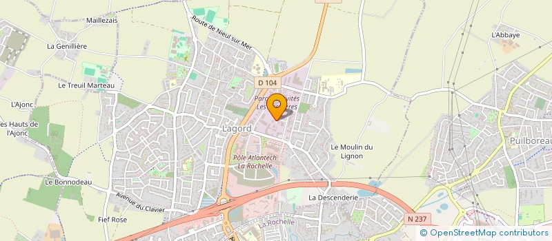 localisation de l'entreprise QUALITE OUEST INDUSTRIES  LAGORD