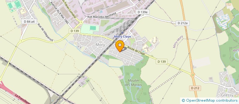 localisation de l'entreprise QUALITE PEINTURE à MITRY-MORY