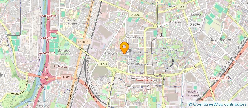 localisation de l'entreprise QUALITE PEINTURE  GRENOBLE