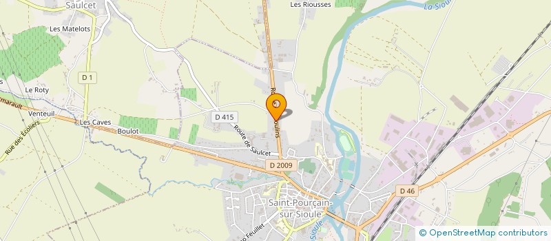 localisation de l'entreprise QUALITE PRODUCTION INFORMATIQUE  SAINT-POURCAIN-SUR-SIOULE