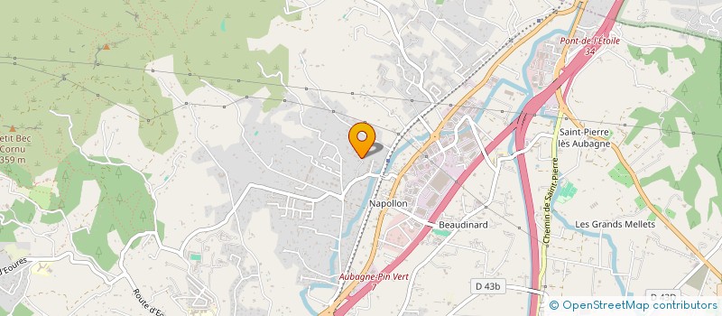 localisation de l'entreprise QUALITE REFRIGERATION CHAUFFAGE  AUBAGNE