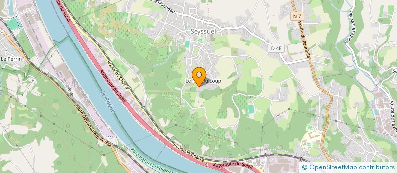 localisation de l'entreprise QUALITE SECURITE ENVIRONNEMENT  SEYSSUEL