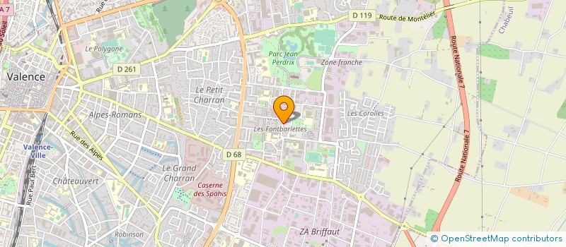 localisation de l'entreprise QUALITE VERTE à VALENCE