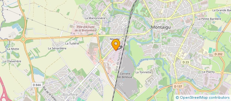 localisation de l'entreprise QUALITEC à MONTAIGU-VENDEE