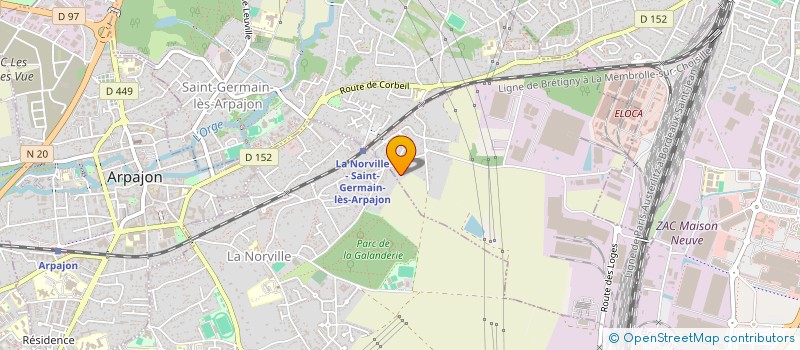 localisation de l'entreprise QUALITEC CONSULTING  SAINT-GERMAIN-LES-ARPAJON