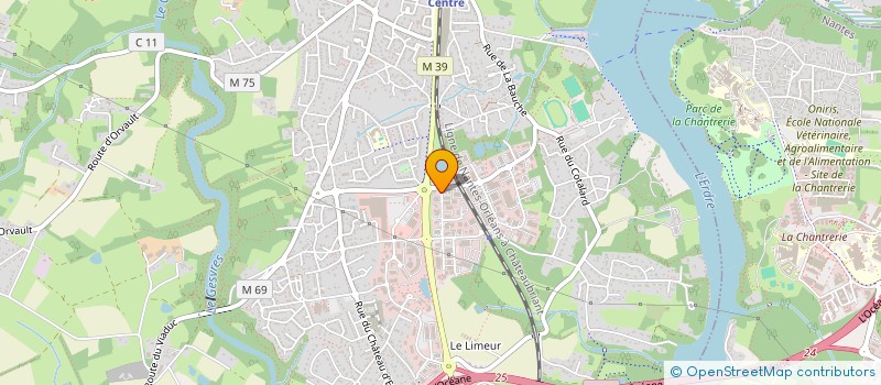 localisation de l'entreprise QUALITECH à LA CHAPELLE-SUR-ERDRE