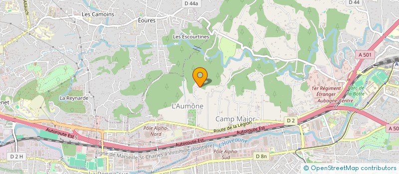localisation de l'entreprise QUALITECHABITAT à AUBAGNE