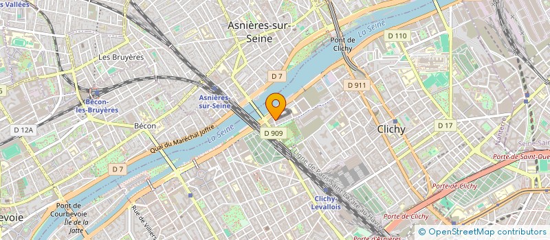 localisation de l'entreprise QUALITETRANS à CLICHY