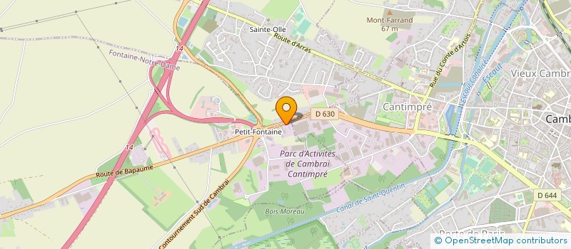 localisation de l'entreprise QUALITEX à ANNEUX
