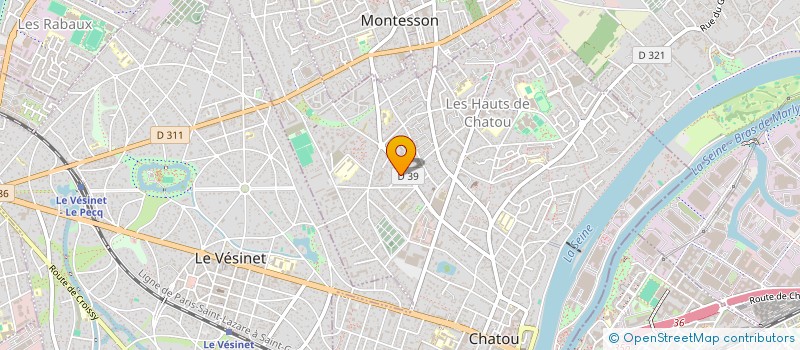 localisation de l'entreprise QUALITEXTE  CHATOU