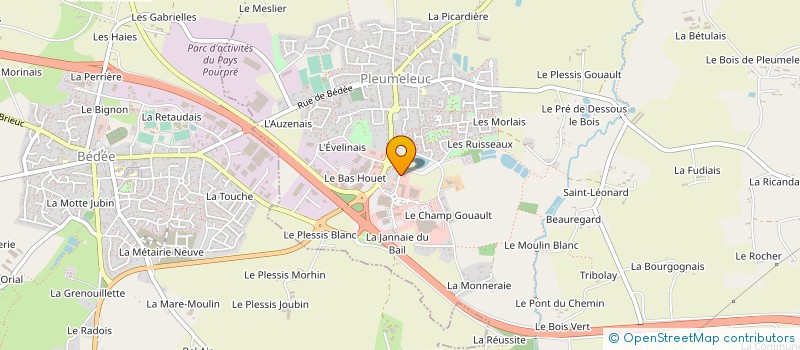 localisation de l'entreprise QUALITHERMIE à PLEUMELEUC