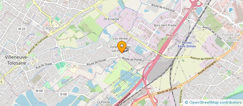 localisation de l'entreprise QUALITICAR à VILLENEUVE-TOLOSANE