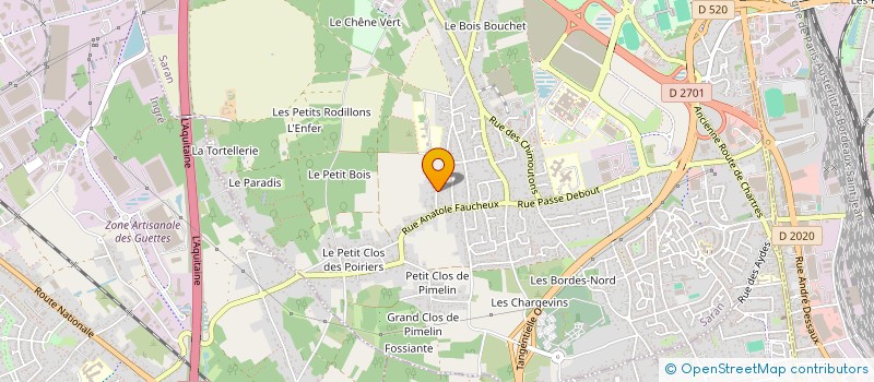 localisation de l'entreprise QUALITRANS à SARAN