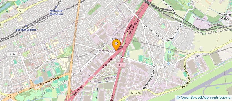 localisation de l'entreprise QUALITRANS SERVICES à ANTONY