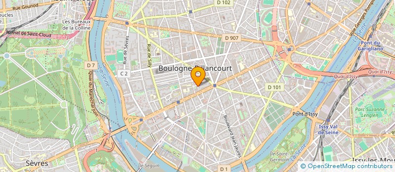 localisation de l'entreprise QUALITY CALL à BOULOGNE-BILLANCOURT