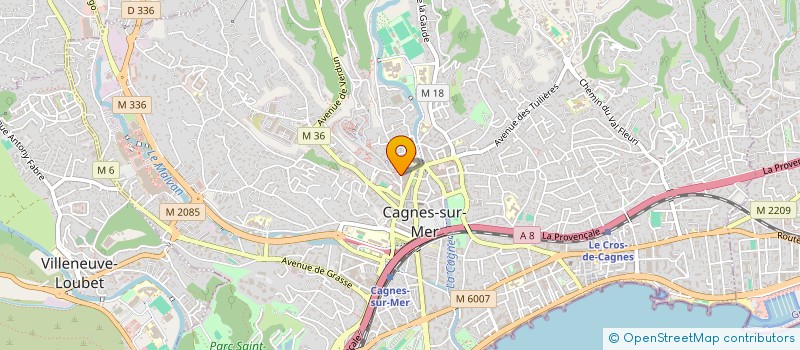 localisation de l'entreprise QUALITY EXPRESS à CAGNES-SUR-MER