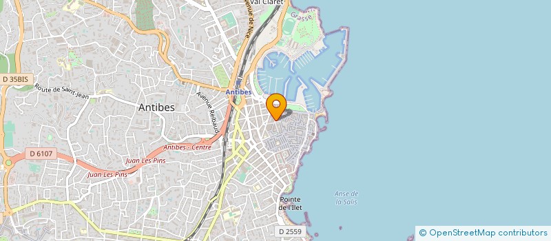 localisation de l'entreprise QUALITY PARTS CONSULTING MARINE à ANTIBES
