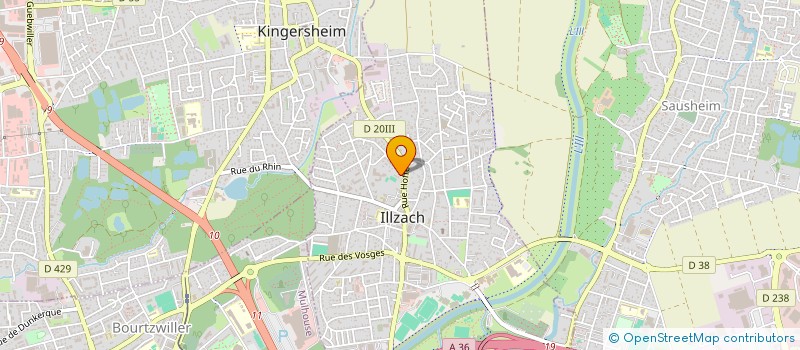 localisation de l'entreprise QUALITY STREET  ILLZACH