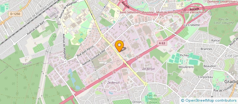 localisation de l'entreprise QUALITY VAP  PESSAC