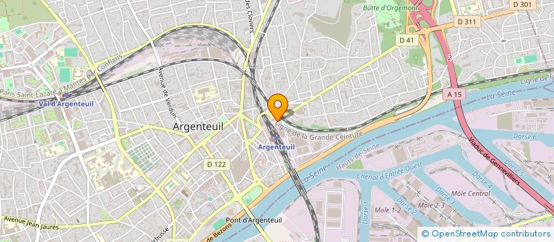 localisation de l'entreprise QUALIVAD à ARGENTEUIL