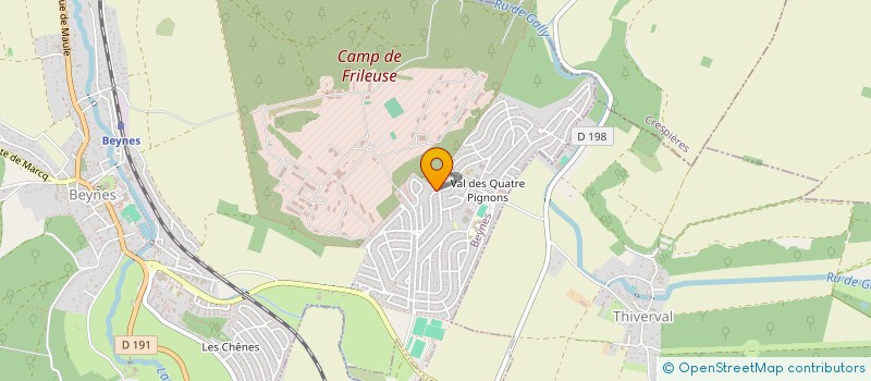 localisation de l'entreprise QUALIVERT PAYSAGE à BEYNES