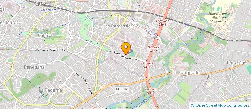 localisation de l'entreprise QUALLEO ENVIRONNEMENT à COLOMIERS