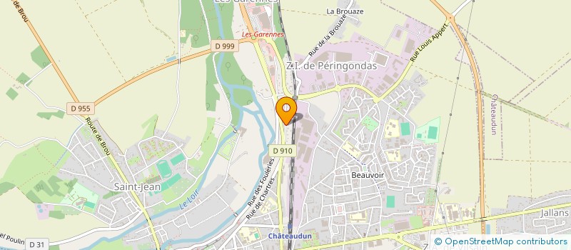localisation de l'entreprise QUALPREST à BONNEVAL