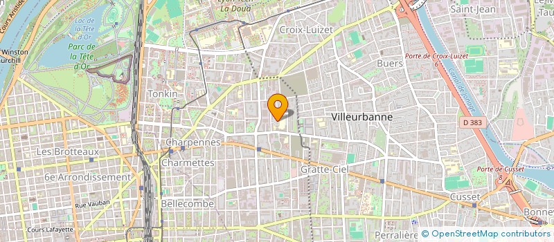 localisation de l'entreprise QUALTECH  VILLEURBANNE