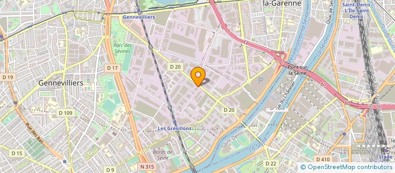 localisation de l'entreprise QUALTECH SERVICES à GENNEVILLIERS