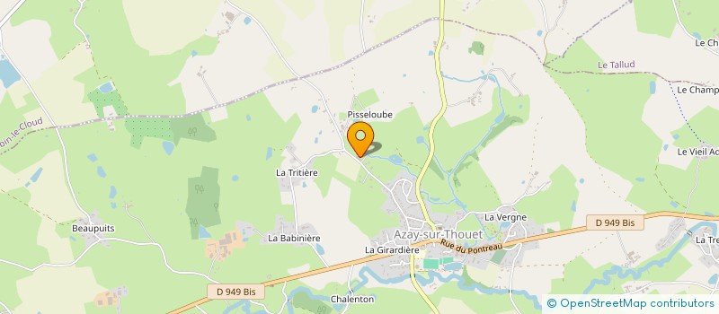 localisation de l'entreprise QUALY-COM à AZAY-SUR-THOUET