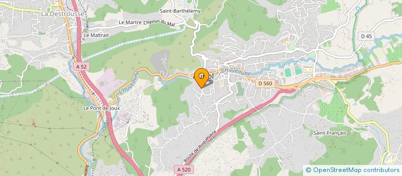 localisation de l'entreprise QUALYS CONCIERGERIE D'ENTREPRISE  AURIOL