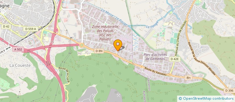 localisation de l'entreprise QUALYS PROPRETE ET SERVICES à AUBAGNE