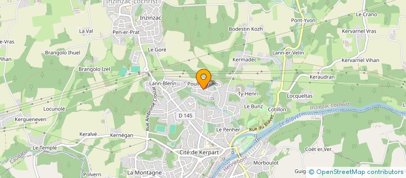 localisation de l'entreprise QUALYSEA à INZINZAC-LOCHRIST