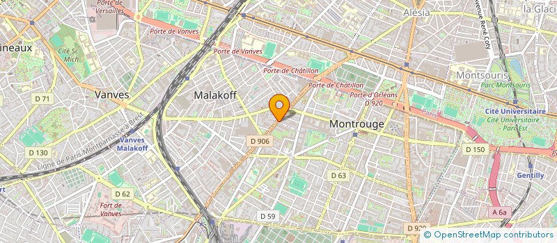 localisation de l'entreprise QUAMELEO  MONTROUGE