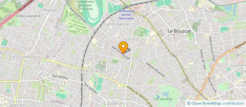 localisation de l'entreprise QUANCARD LABROUSSE  LE BOUSCAT