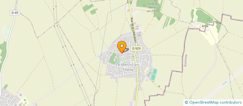 localisation de l'entreprise QUAND DIRE C'EST FAIRE - QDCF  LE MESNIL-EN-THELLE