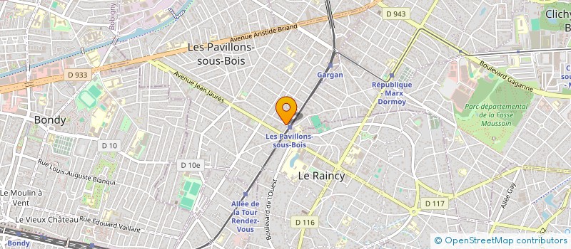 localisation de l'entreprise QUAND LE NARD SE DELIE , ART ET THERAPIE ( QUAND LE NARD SE DELIE )  LES PAVILLONS-SOUS-BOIS