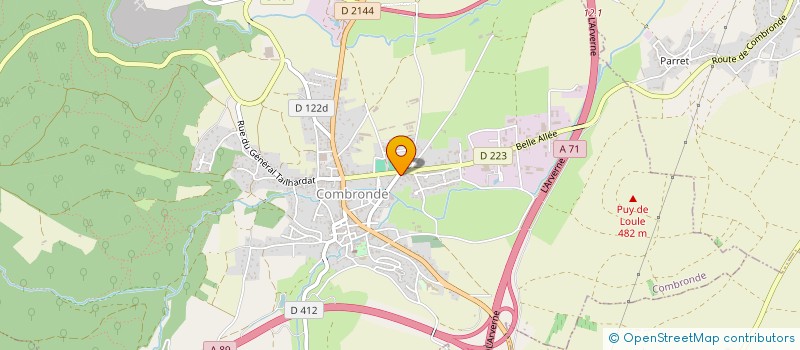 localisation de l'entreprise QUAND LES PIERRES PARLENT ...  COMBRONDE