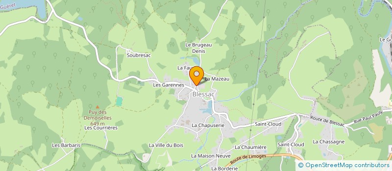 localisation de l'entreprise QUAND ON N' FAIT QU'UN à BLESSAC