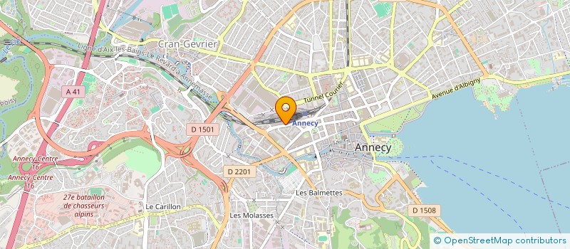 localisation de l'entreprise QUANDAX à ANNECY