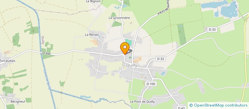 localisation de l'entreprise QUANEMMA  QUILLY