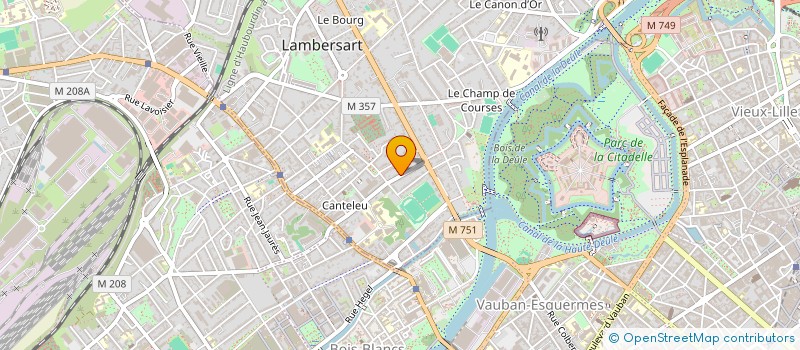 localisation de l'entreprise QUANOVA à LAMBERSART