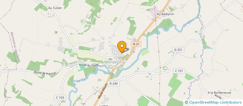 localisation de l'entreprise QUANT'OM  MONTESTRUC-SUR-GERS