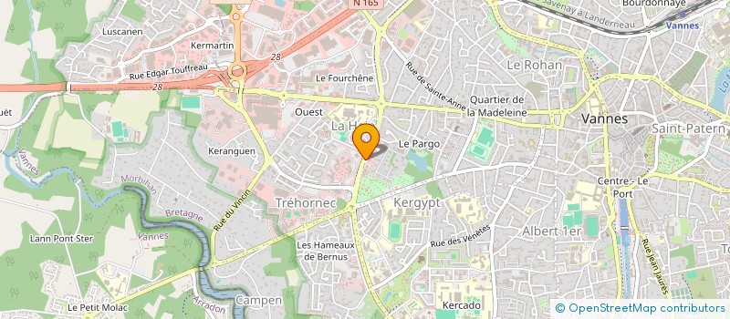localisation de l'entreprise QUANTA ECO-BATI à VANNES